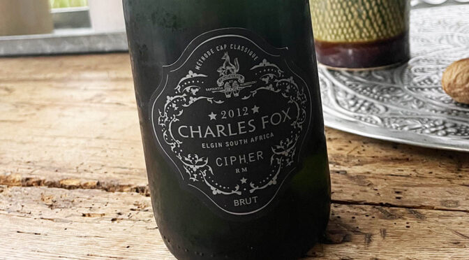 2012 Charles Fox Cap Classique Estate, Cipher, Western Cape, Sydafrika