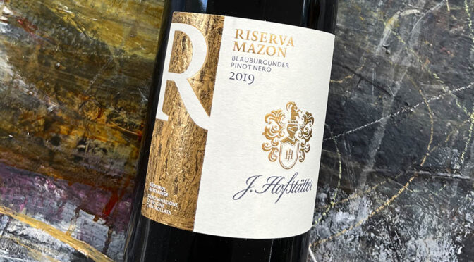 2019 Tenuta J. Hofstätter, Riserva Mazon Pinot Nero, Alto Adige, Italien