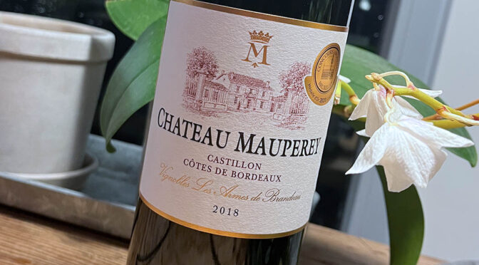 2018 Château Mauperey, Castillon-Côtes de Bordeaux, Bordeaux, Frankrig