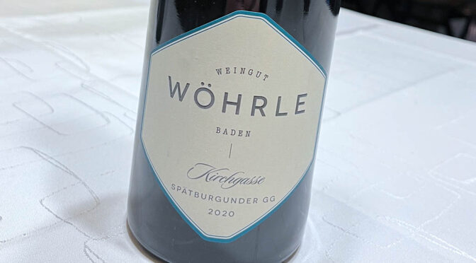 2020 Weingut Wöhrle, Lahrer Kirchgasse Spätburgunder GG, Baden, Tyskland