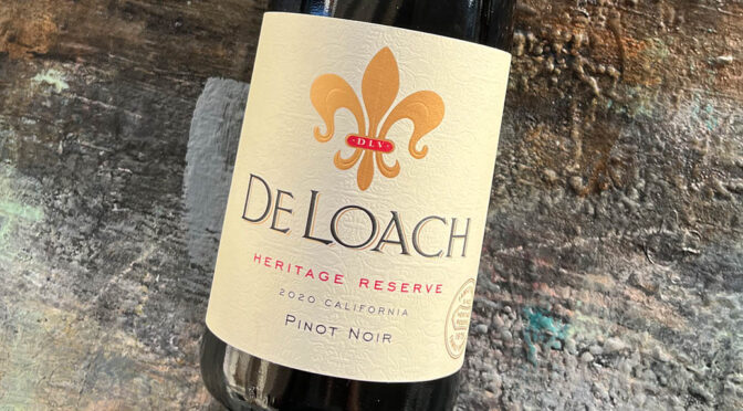 2020 DeLoach Vineyards, Pinot Noir Heritage Reserve, Californien, USA