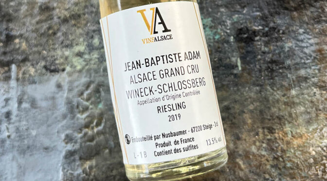 2019 Jean-Baptiste Adam, Riesling Grand Cru Wineck-Schlossberg, Alsace, Frankrig