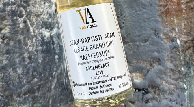 2018 Jean-Baptiste Adam, Le Grand K Grand Cru Kaefferkopf Vieilles Vignes, Alsace, Frankrig