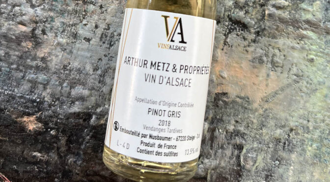 2018 Arthur Metz, Pinot Gris Vendanges Tardives, Alsace, Frankrig