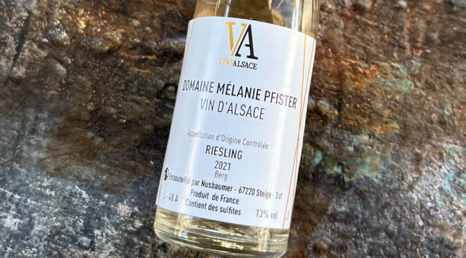 2021 Domaine Mélanie Pfister, Berg Riesling, Alsace, Frankrig