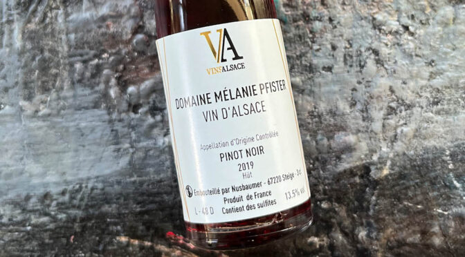 2019 Domaine Mélanie Pfister, Pinot Noir Hüt, Alsace, Frankrig