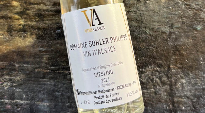 2021 Domaine Sohler Philippe, Riesling Lieu-dit Heissenberg, Alsace, Frankrig