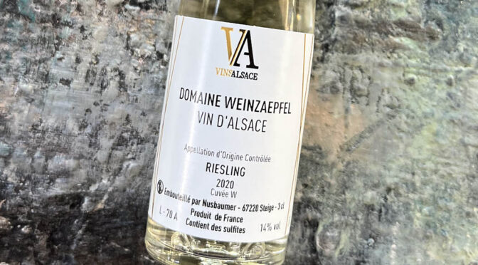 2020 Domaine Weinzaepfel, Riesling Cuvée W, Alsace, Frankrig