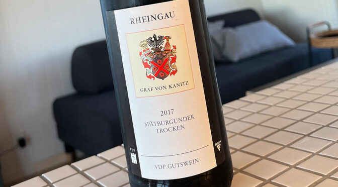 2017 Weingut Graf von Kanitz, Spätburgunder Trocken, Rheingau, Tyskland