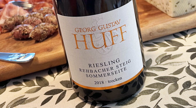 2018 Weingut Georg Gustav Huff, Niersteiner Pettenthal Rehbacher Steig Sommerseite Riesling, Rheinhessen, Tyskland