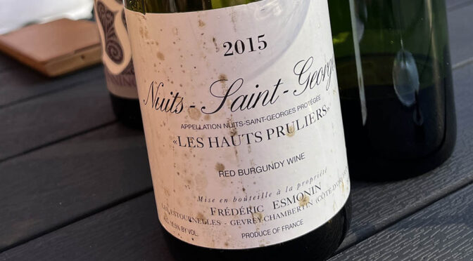 2015 Domaine Frédéric Esmonin, Nuits-Saint-Georges Les Hauts Pruliers, Bourgogne, Frankrig