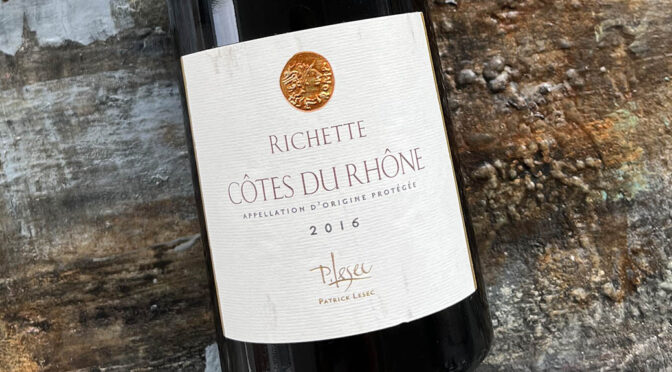 2016 Patrick Lesec, Côtes du Rhône Cuvée Richette, Rhône, Frankrig