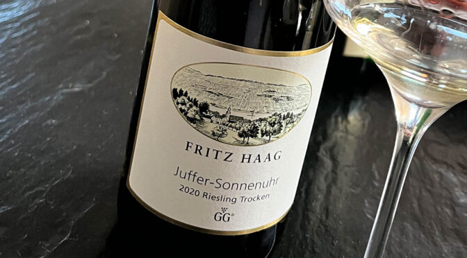 2020 Weingut Fritz Haag, Brauneberger Juffer Sonnenuhr Riesling Trocken GG, Mosel, Tyskland