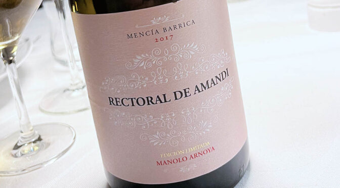 2017 Bodegas Rectoral de Amandi, Manolo Arnoya Menzía Barrica, Galicien, Spanien