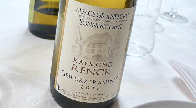 2018 Raymond Renck, Gewurztraminer Sonnenglanz Grand Cru, Alsace, Frankrig