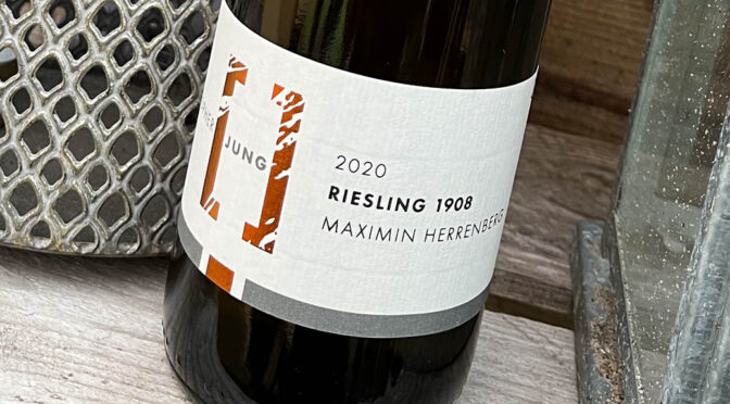 2020 Ferienweingut Jung, 1908 Maximin Herrenberg Riesling Spätlese Feinherb, Mosel, Tyskland