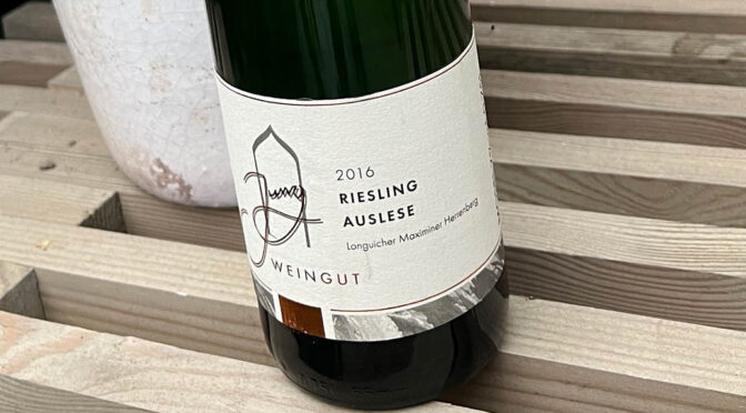 2016 Ferienweingut Jung, Languicher Maximiner Herrenberg Riesling Auslese, Mosel, Tyskland