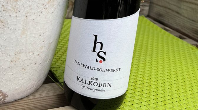 2020 Weingut Hanewald-Schwerdt, Leistadter Kalkofen Spätburgunder, Pfalz, Tyskland