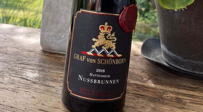 2016 Weingut Schloß Schönborn, Hattenheim Nussbrunnen Riesling, Rheingau, Tyskland