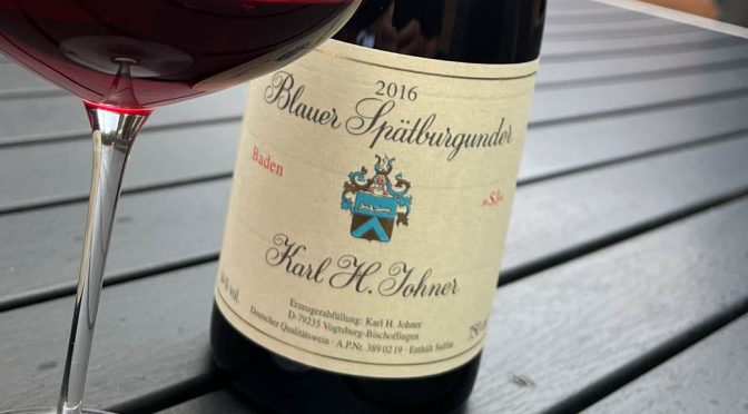 2016 Weingut Karl H. Johner, Blauer Spätburgunder SJ, Baden, Tyskland