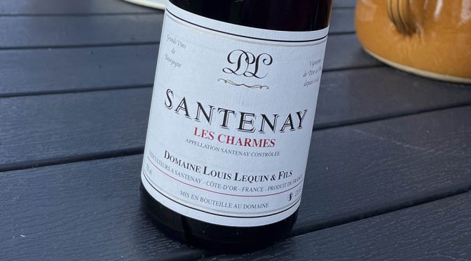 2013 Domaine Louis Lequin et Fils, Santenay Les Charmes, Bourgogne, Frankrig