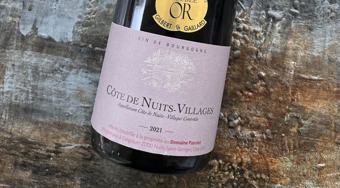 2021 Domaine Pansiot, Côte de Nuits-Villages, Bourgogne, Frankrig