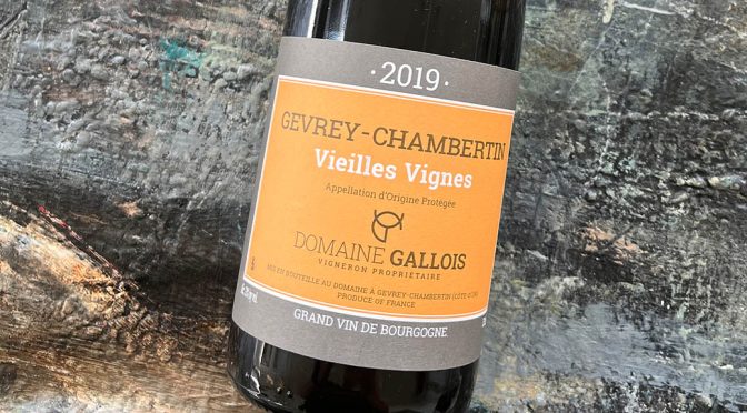 2019 Domaine Gallois, Gevrey-Chambertin Vielles Vignes, Bourgogne, Frankrig