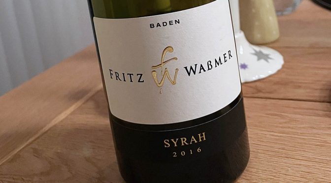 2016 Weingut Fritz Waßmer, Syrah, Baden, Tyskland