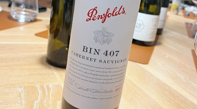 2013 Penfolds, Bin 407 Cabernet Sauvignon, South Australia, Australien