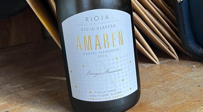 2020 Bodegas Amaren, Alavesa Blanco Barrel Fermented, Rioja, Spanien