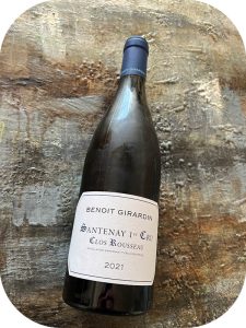 2021 Domaine Benoit Girardin, Santenay 1'er Cru Clos Rousseau, Bourgogne, Frankrig