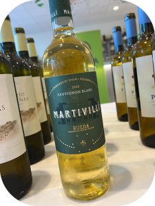 2022 Bodegas Ángel Lorenzo Cachazo, Martivilli Sauvignon Blanc, Rueda, Spanien