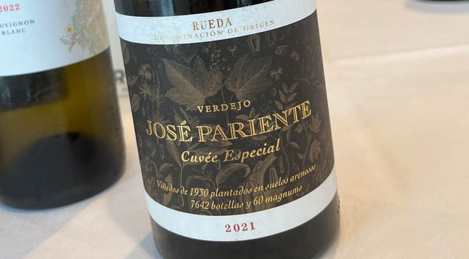 2021 Bodegas José Pariente, Verdejo Cuvée Especial, Rueda, Spanien