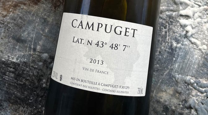 2013 Château de Campuget, Latitude 43° 48′ 7” Blanc, Languedoc, Frankrig