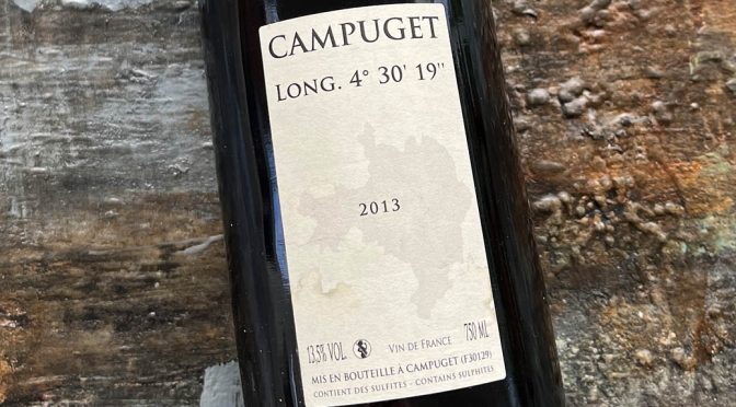 2013 Château de Campuget, Longitude 4° 30′ 19” Rouge, Languedoc, Frankrig