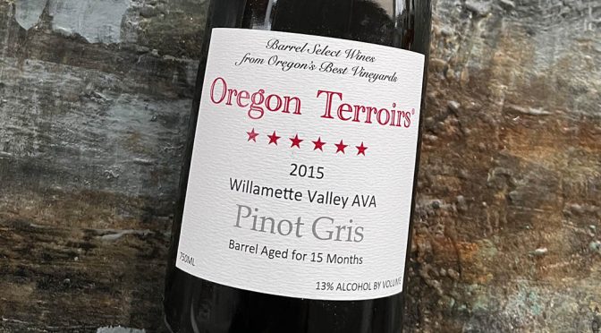 2015 Domaine Verdant, Oregon Terroirs Pinot Gris, Oregon, USA