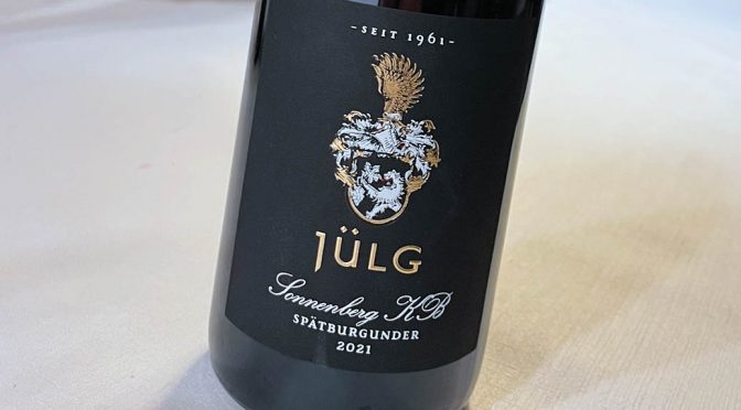 2021 Weingut Jülg, Schweigener Sonnenberg KB Spätburgunder GG, Pfalz, Tyskland