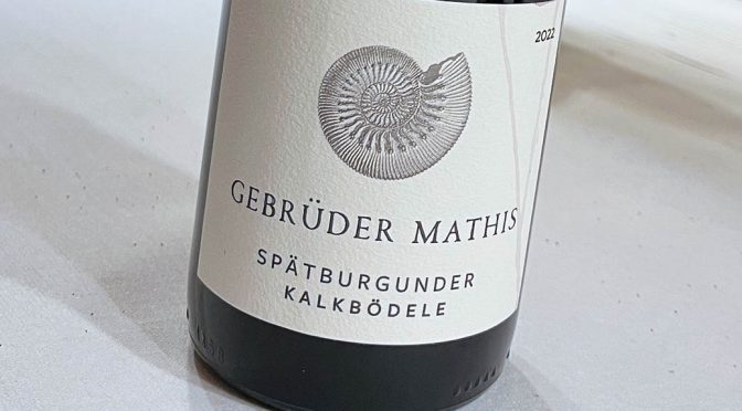 2022 Weingut Gebrüder Mathis, Spätburgunder Kalkbödele, Baden, Tyskland