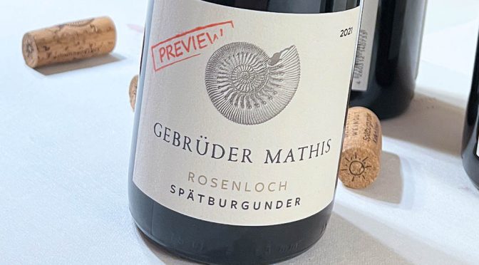 2021 Weingut Gebrüder Mathis, Rosenloch Spätburgunder, Baden, Tyskland