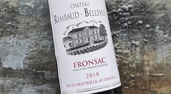 2018 Vignobles Gabriel & Co, Château Rambaud-Bellevue Fronsac, Bordeaux, Frankrig