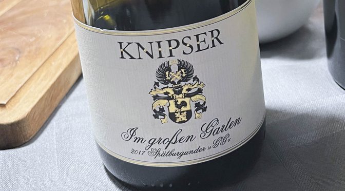 2017 Weingut Knipser, Grosskarlbacher Burgweg Spätburgunder GG, Pfalz, Tyskland