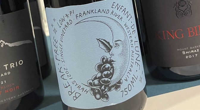 2021 Clandestine Vineyards, Break Free Enfant de Lune Syrah, Western Australia, Australien