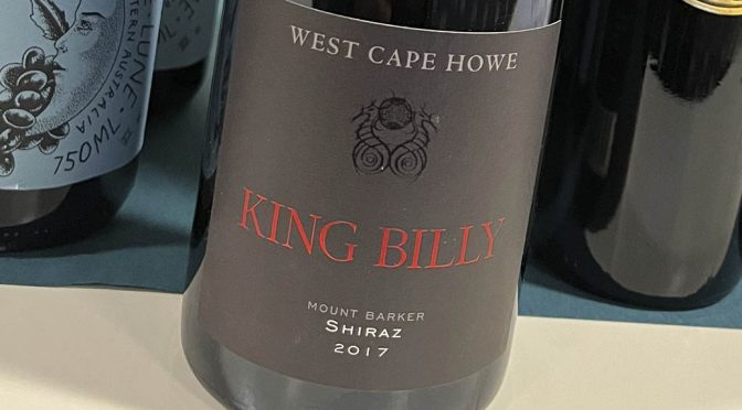2017 West Cape Howe Wines, King Billy Shiraz, Western Australia, Australien