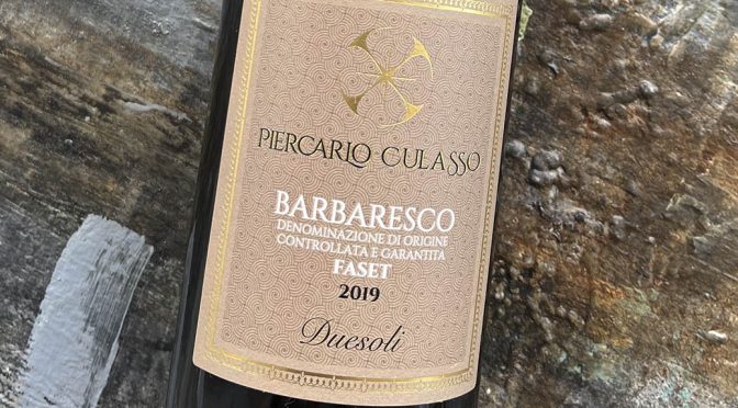 2019 Piercarlo Culasso, Barbaresco Faset Duesoli, Piemonte, Italien