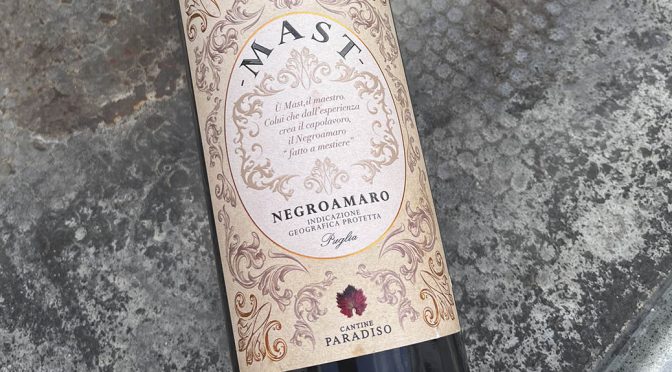 2021 Cantine Paradiso, Mast Negroamaro, Puglia, Italien