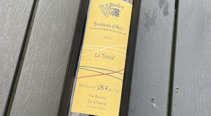 2021 Ca ‘d Tantin, La Tosta Barbera d’Asti, Piemonte, Italien