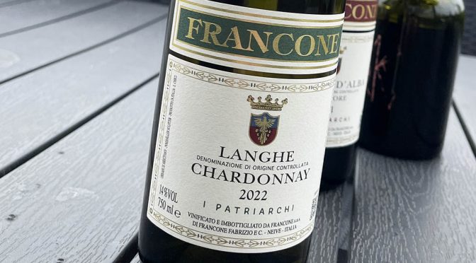 2022 Cantine Francone, Langhe Chardonnay I Patriarchi, Piemonte, Italien