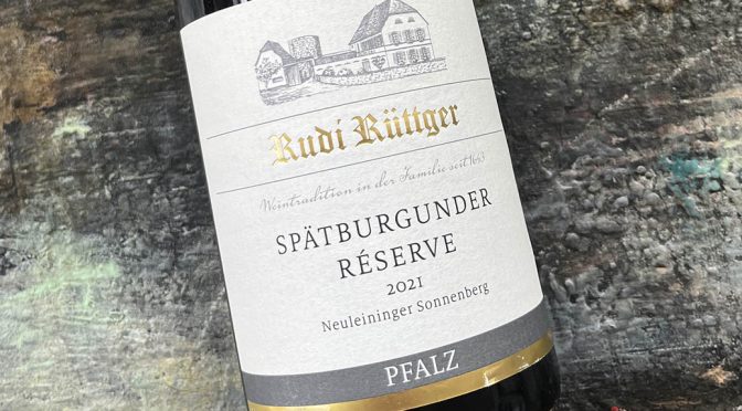 2021 Weingut Rudi Rüttger, Neuleininger Sonnenberg Spätburgunder Réserve, Pfalz, Tyskland
