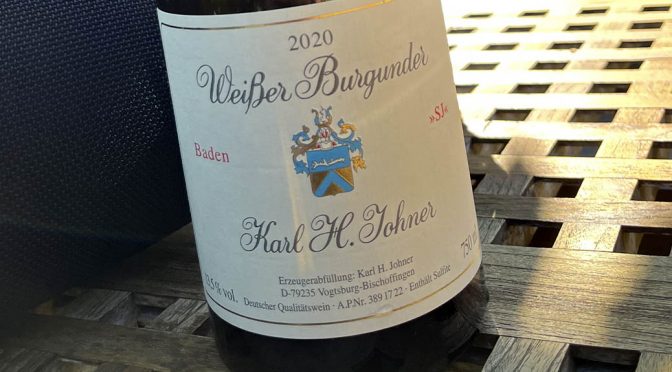 2020 Weingut Karl H. Johner, Weißer Burgunder “SJ”, Baden, Tyskland