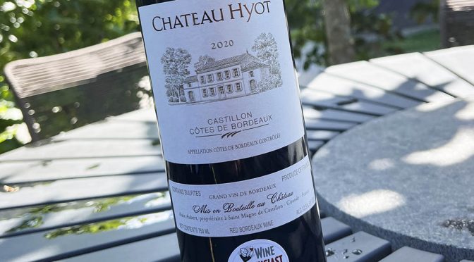 2020 Château Hyot, Côtes de Bordeaux Castillon, Bordeaux, Frankrig